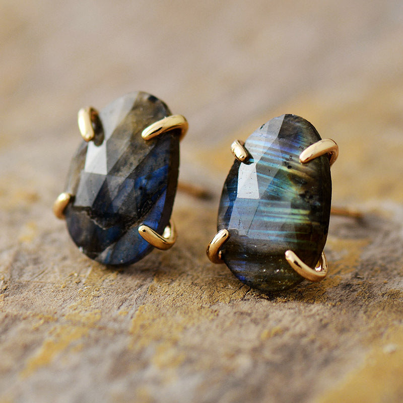 Vintage Natural Stone Earrings