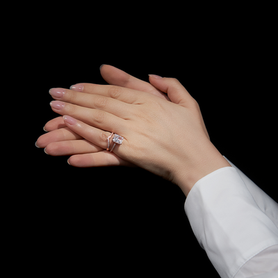 925 Sterling Silver Classic Luxury Rectangle Shiny 5A Transparent Zirconia Ring Ladies Wedding Engagement Jewelry Gift