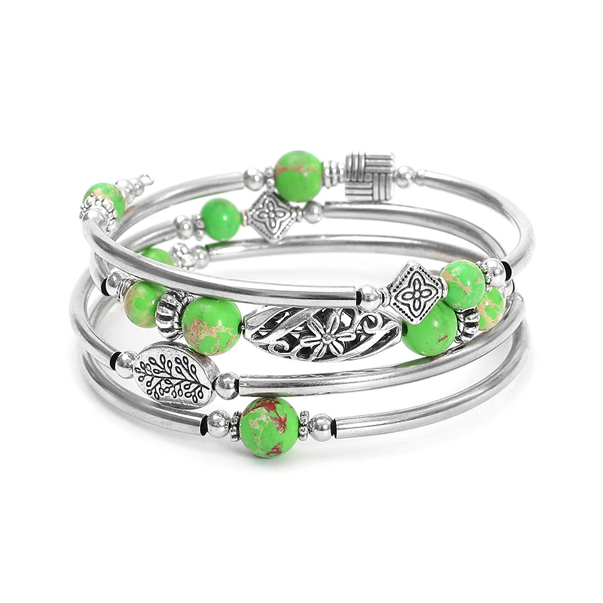 Multi-layer Turquoise Wrapped  Bracelet