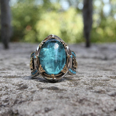 🔥🔥Last Day 49% OFF🎁Luxury Sapphire Carving Ring