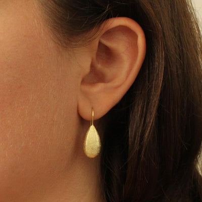 Water Droplet Shaped Wire Earrings