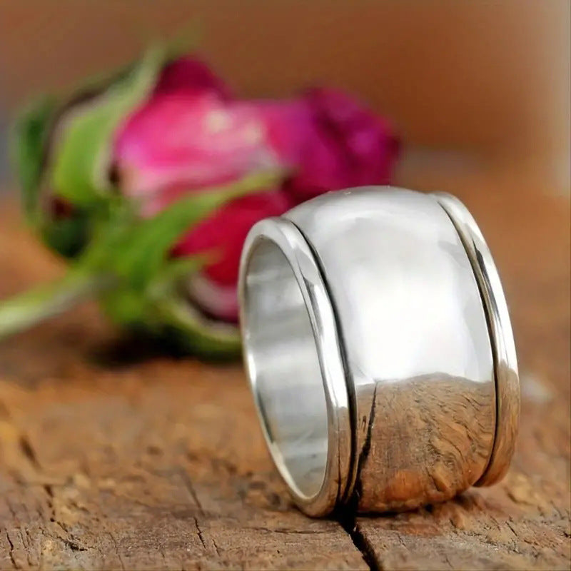 Wide Face Minimalist Ring