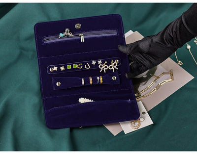 High Quality Velvet Portable Multifunctional Travel Jewelry