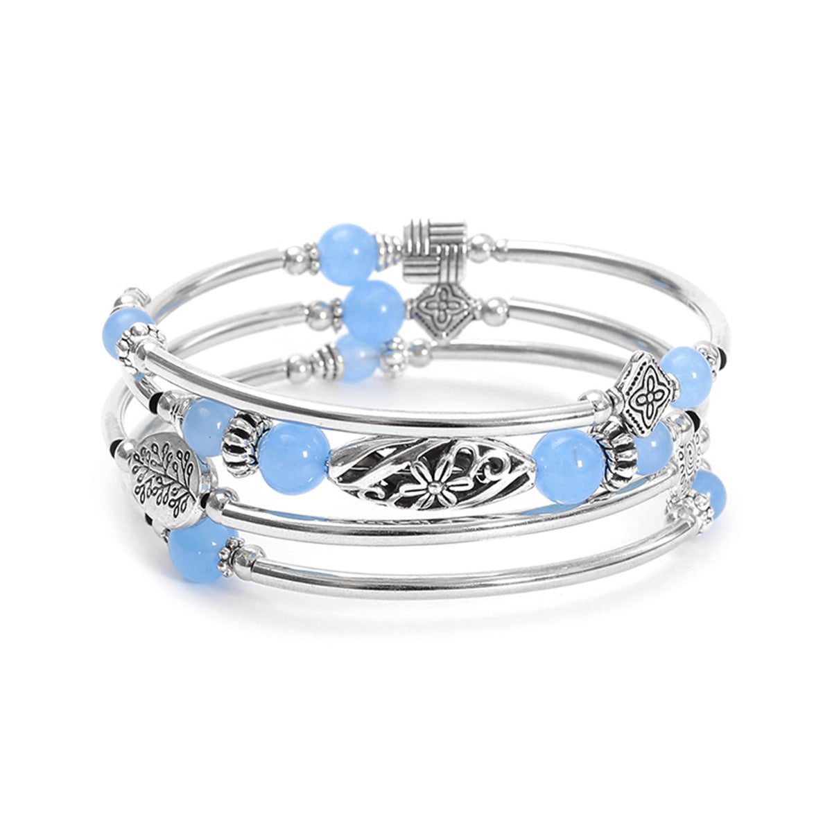 Multi-layer Turquoise Wrapped  Bracelet