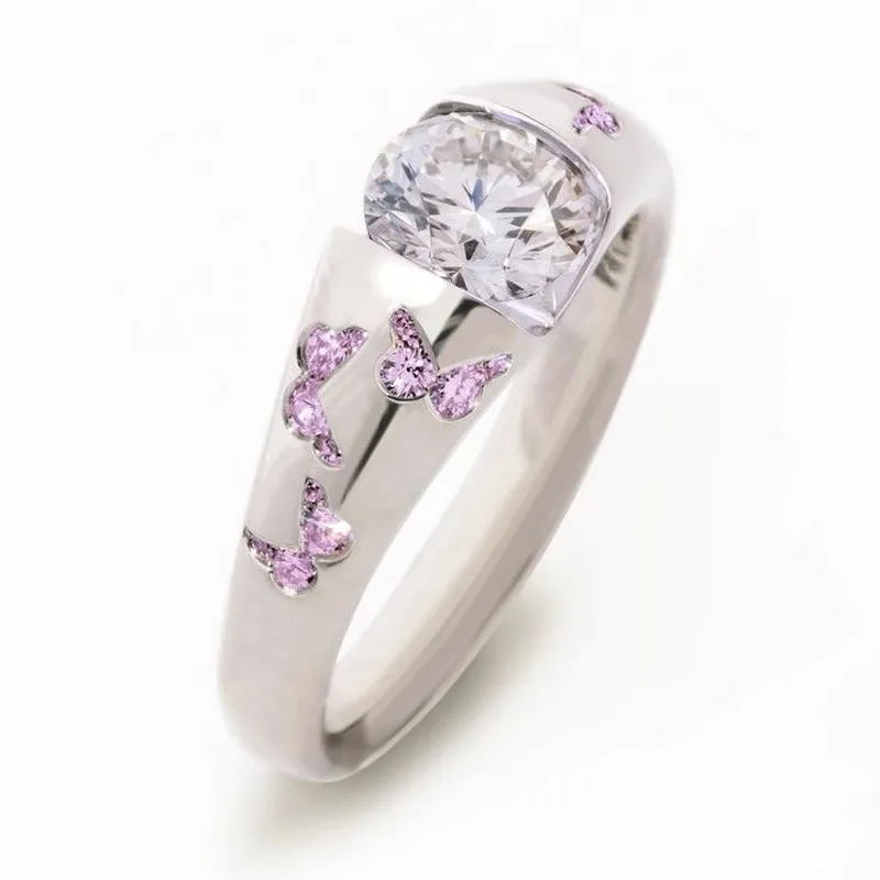 Gwregys Amethyst Zirconia Melyn Hanesyddol