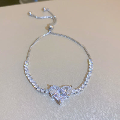 Zircon Heart Bracelet