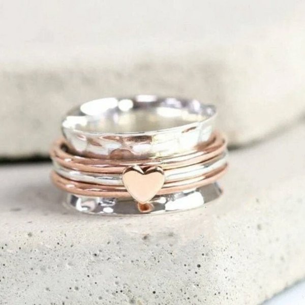 🔥 50% OFF FOR 2nd Item 🎁 Self Love Spinner Heart Ring💖
