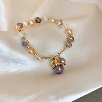 Baroque Freshwater Pearl Crystal Bracelet