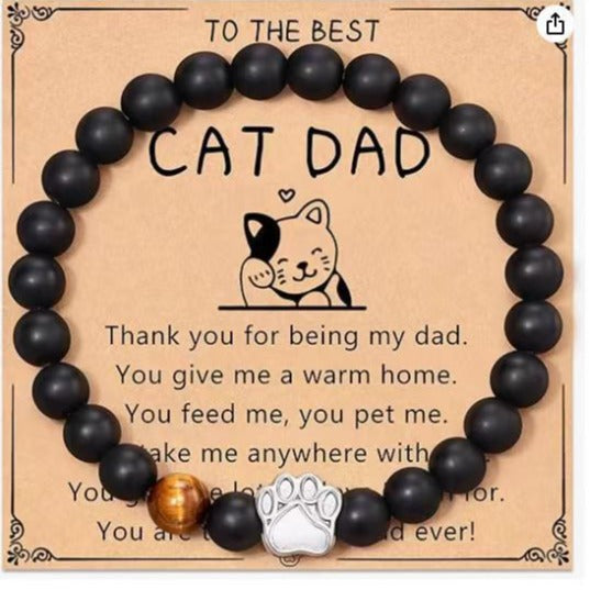 Nature Stone Bracelet Crazy Cat Lady Gifts