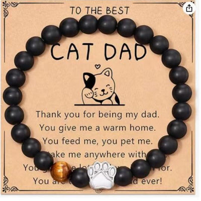 Nature Stone Bracelet Crazy Cat Lady Gifts
