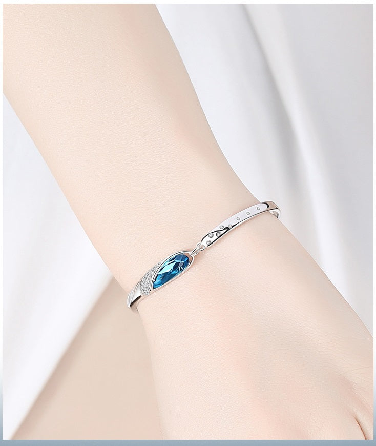 Crystal Bracelet Ocean Heart Bracelet