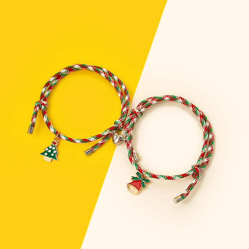 Christmas Magnetic Couple Colorful Bracelet