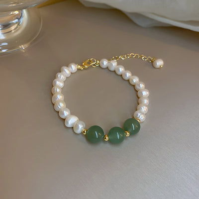 Baroque Freshwater Pearl Zircon Bracelet