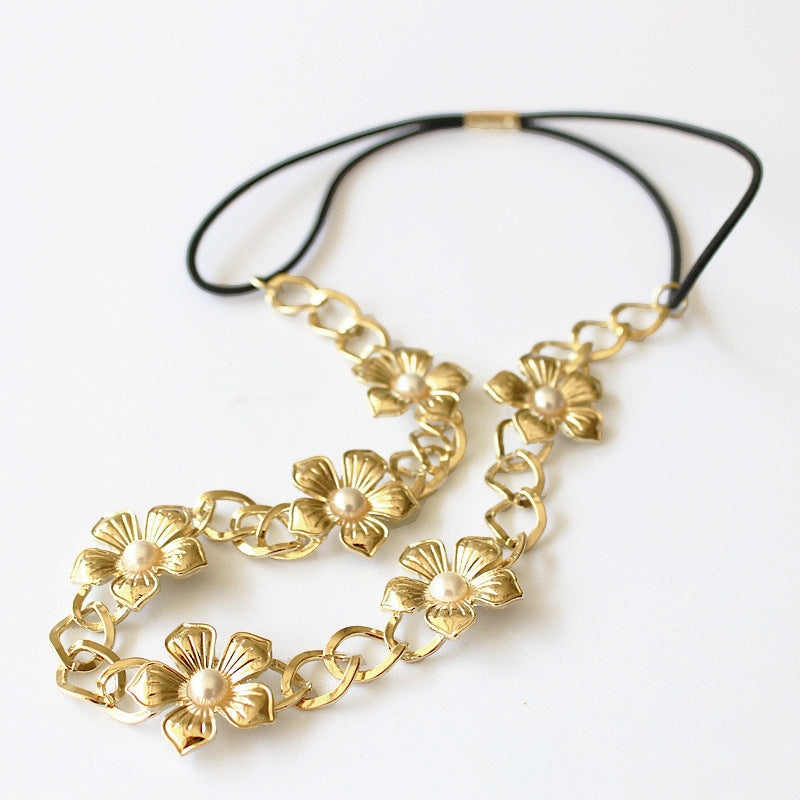 Pearl Small Flower Headband