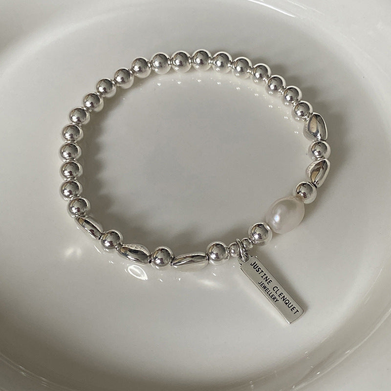 Geometric Rectangular Pearl Bracelet