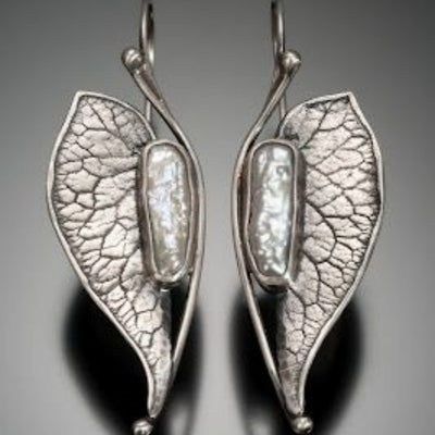 Vintage Leaf Shaped Earrings