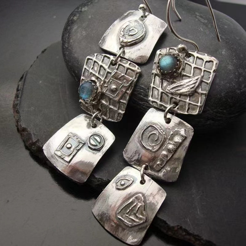 Clychau Hanesyddol Trwyddedol Geomatriaidd Carreg Carwio Cyffyrddig Metal yn Hongian