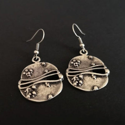 Geometric Circular Earrings