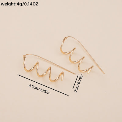 Spiral earrings