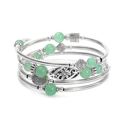Multi-layer Turquoise Wrapped  Bracelet