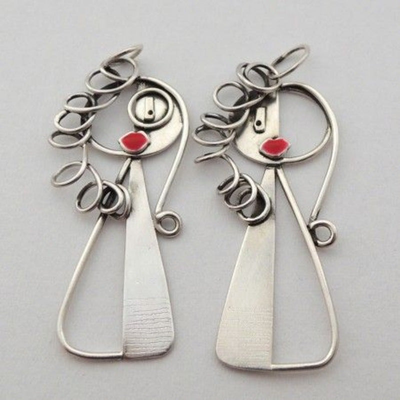 Retro Hip-hop Quirky Swing Earrings