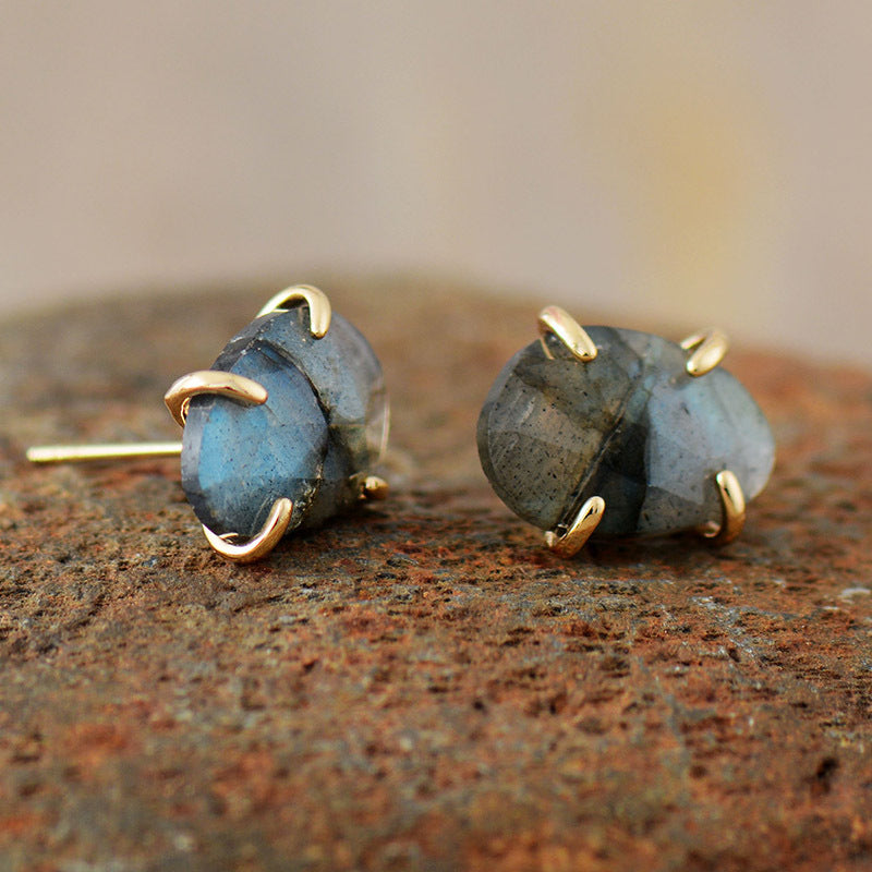 Vintage Natural Stone Earrings