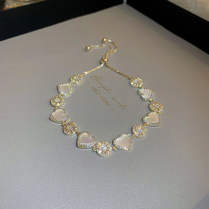 Zircon Sun Heart Bracelet