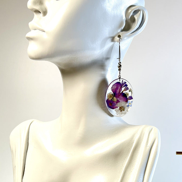 Vintage Crystal Blossom Earrings