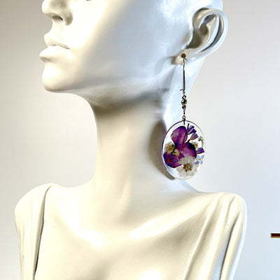 Vintage Crystal Blossom Earrings