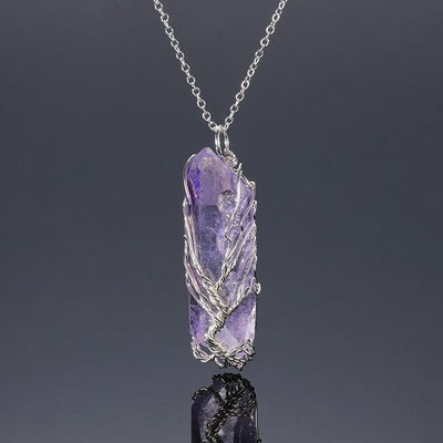 Tree of Life Crystal Stone Necklace