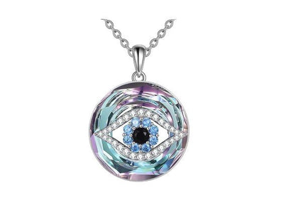 Necklais Cylch Cristal Blodyn Heliwm