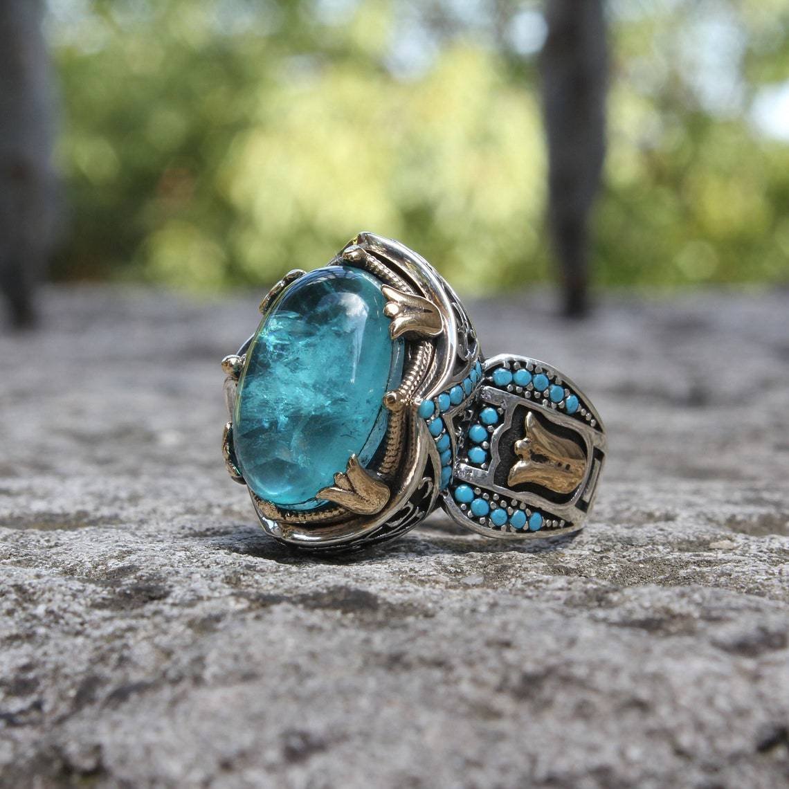 🔥🔥Last Day 49% OFF🎁Luxury Sapphire Carving Ring