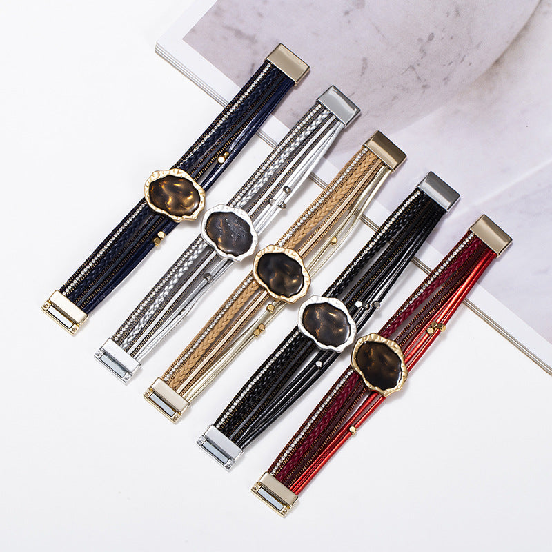 Magic Mirror Accessories Leather Bracelets