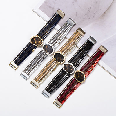 Magic Mirror Accessories Leather Bracelets