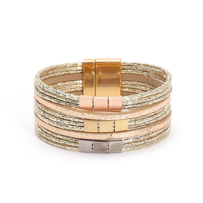Magnetic Buckle Wide Bracelet