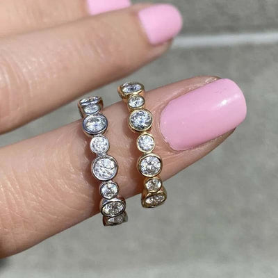 Zircon Diamond Ring