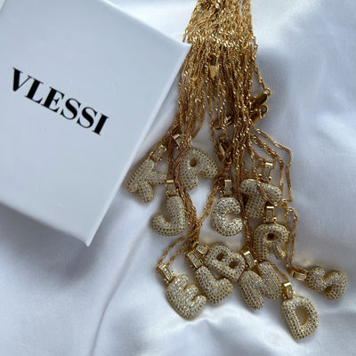 💓🎁2023-Christmas Hot Sale🎁Alphabet Crystal Pendant '18k Gold & Silver Plated'