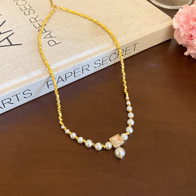Cherry Blossom Pearl Necklace