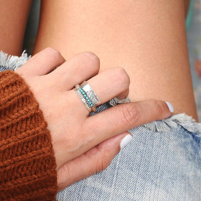 🔥Last Day 49% OFF🎁Turquoise Spinner Ring