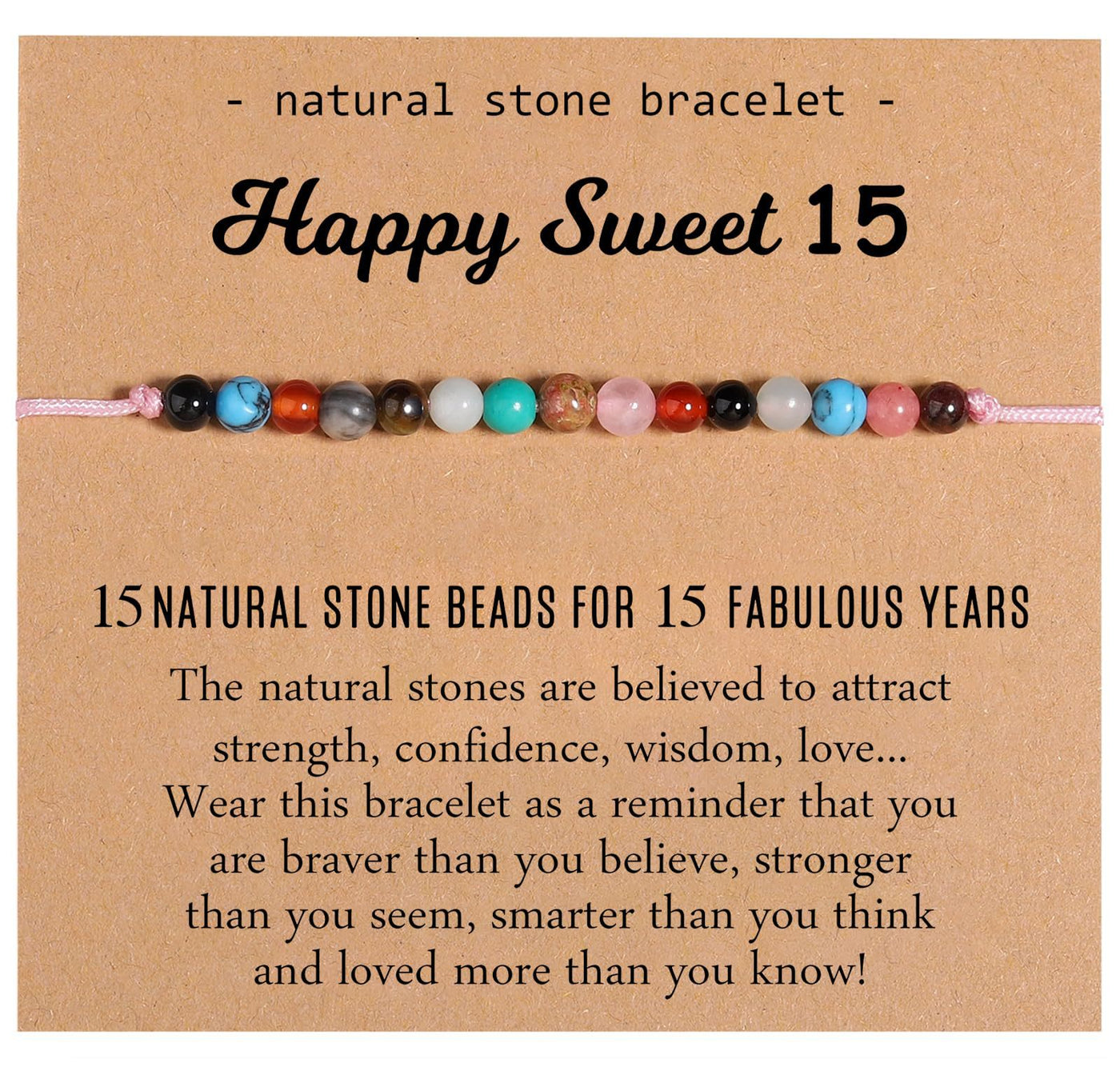 Natural Healing Crystal Birthday Bracelet Gifts