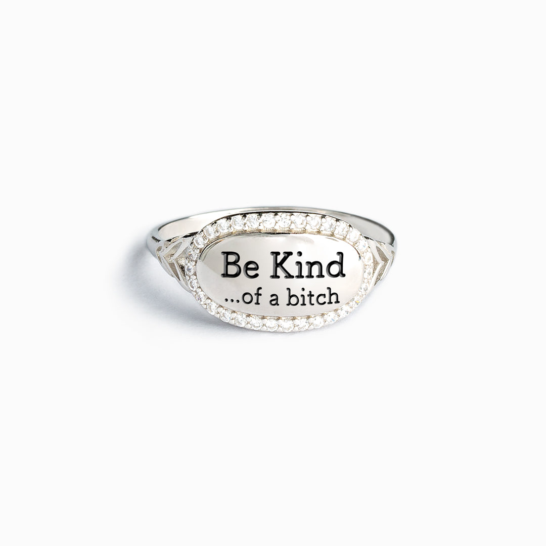 💓2025-New Year Hot Sale🎁 BE KIND...OF A BI♥CH Signature Ring