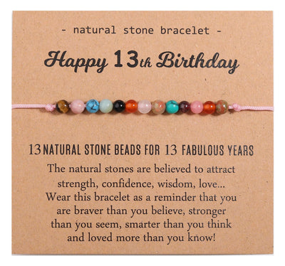 Natural Healing Crystal Birthday Bracelet Gifts