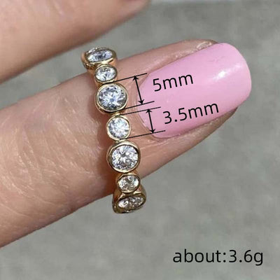 Zircon Diamond Ring