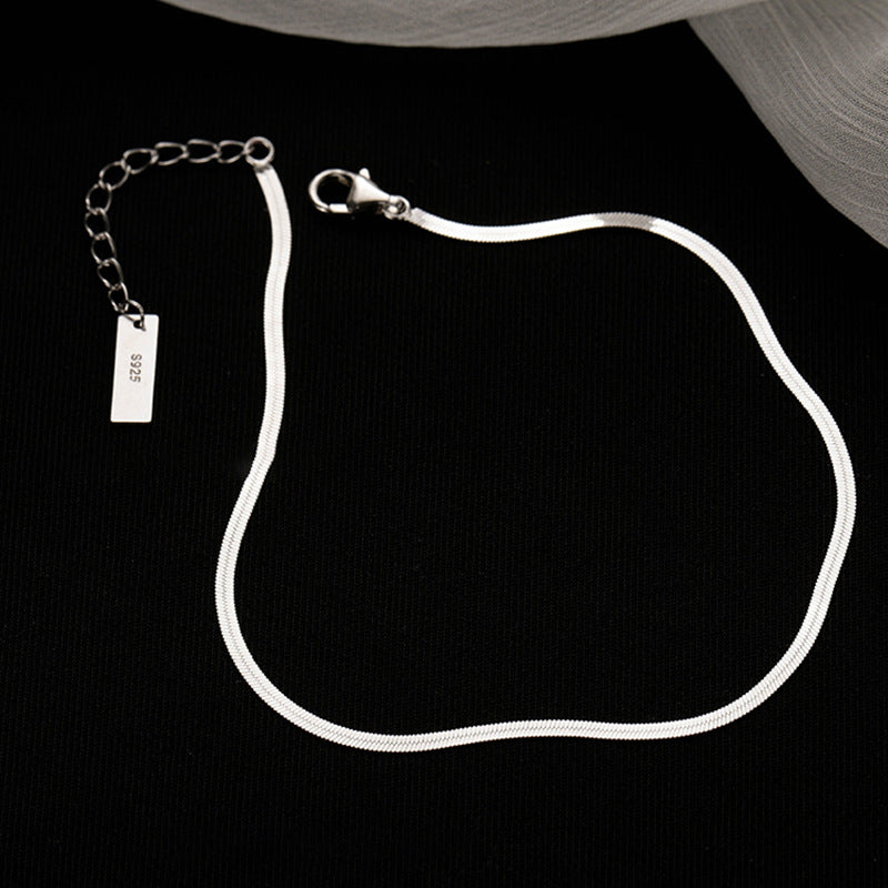 Geometric Square Brand Foot Chain