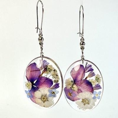 Vintage Crystal Blossom Earrings
