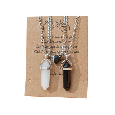 Column Pendant Necklace Couple Magnetic Necklace