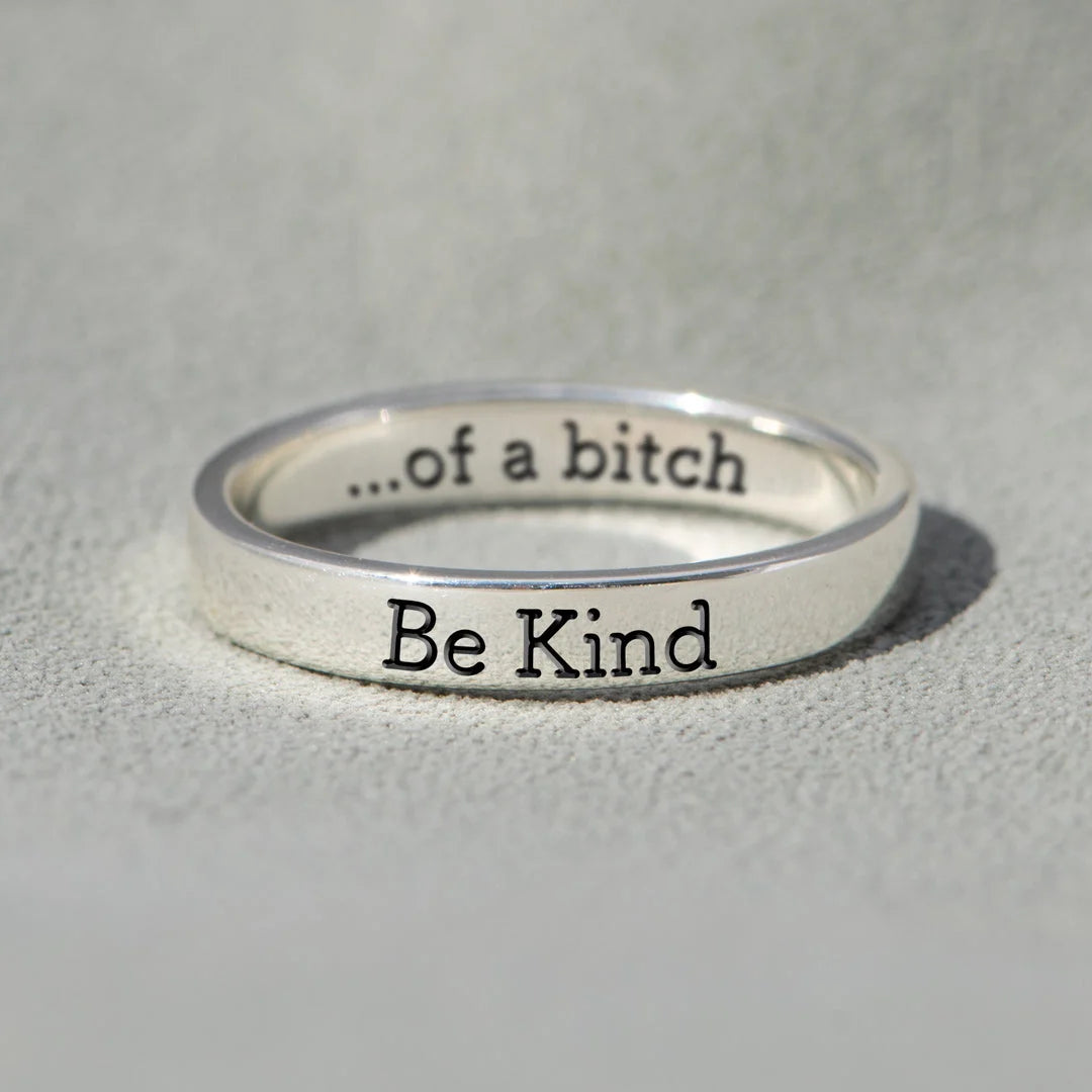 💓2025-New Year Hot Sale🎁 BE KIND...OF A BI♥CH Signature Ring
