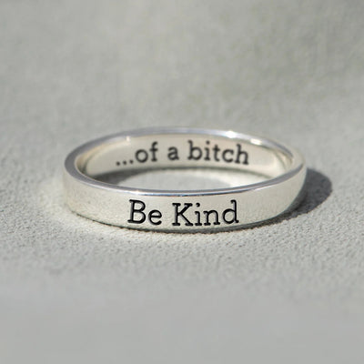 💓2025-New Year Hot Sale🎁 BE KIND...OF A BI♥CH Signature Ring