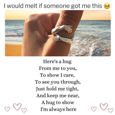 🎁2023-Christmas Hot Sale🎁🤩2023 New Couple Hug Ring💕